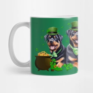 My Rottweiler Is My Lucky Charm St Patricks Day Mug